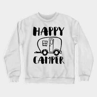 'Happy Camper' Cool Camping Cute Gift Crewneck Sweatshirt